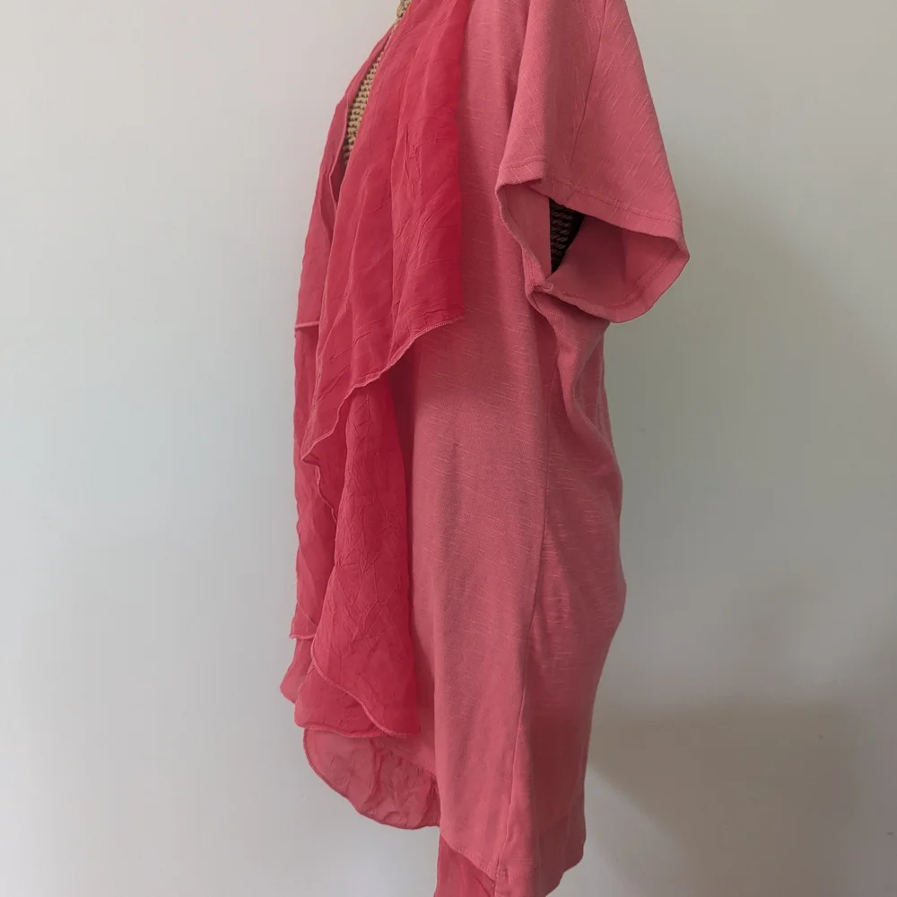Barbara Lesser Women's Pink Cardigan M - Picture 2 of 4